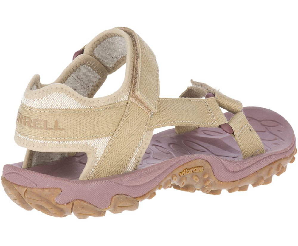 Sandały Merrell Damskie Khaki - Kahuna Web - 976201-TKG